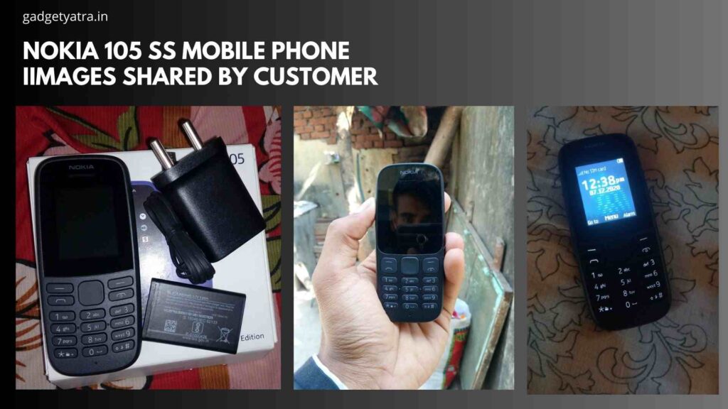 NOKIA 105 SS mobile phone images shared by customer
